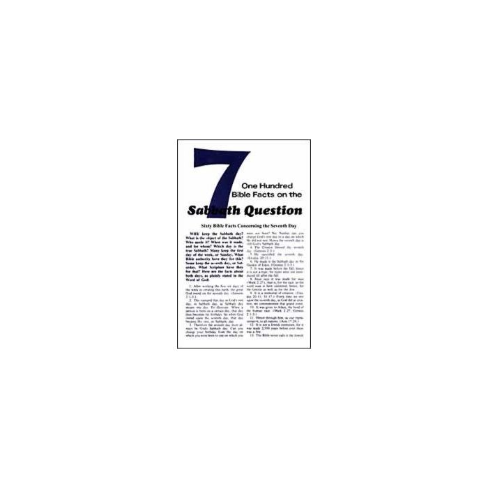 One Hundred Facts on the Sabbath Question, pkg of 100