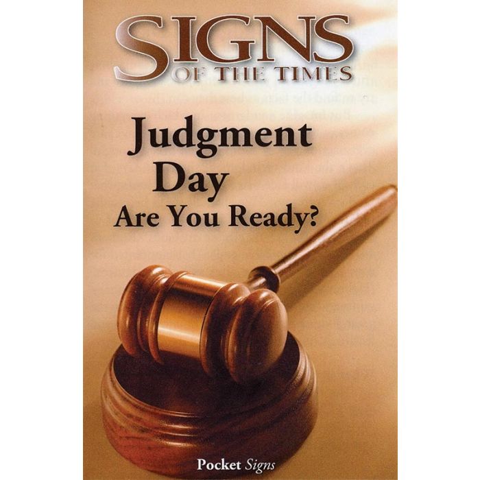 Pocket Signs - Judgment Day - Package of 100 Pocket Signs - Judgment Day - Package of 100
