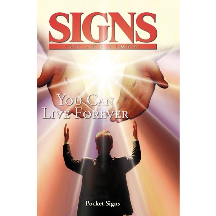 Pocket Signs - You Can Live Forever - Package of 100 Pocket Signs - You Can Live Forever - Package of 100